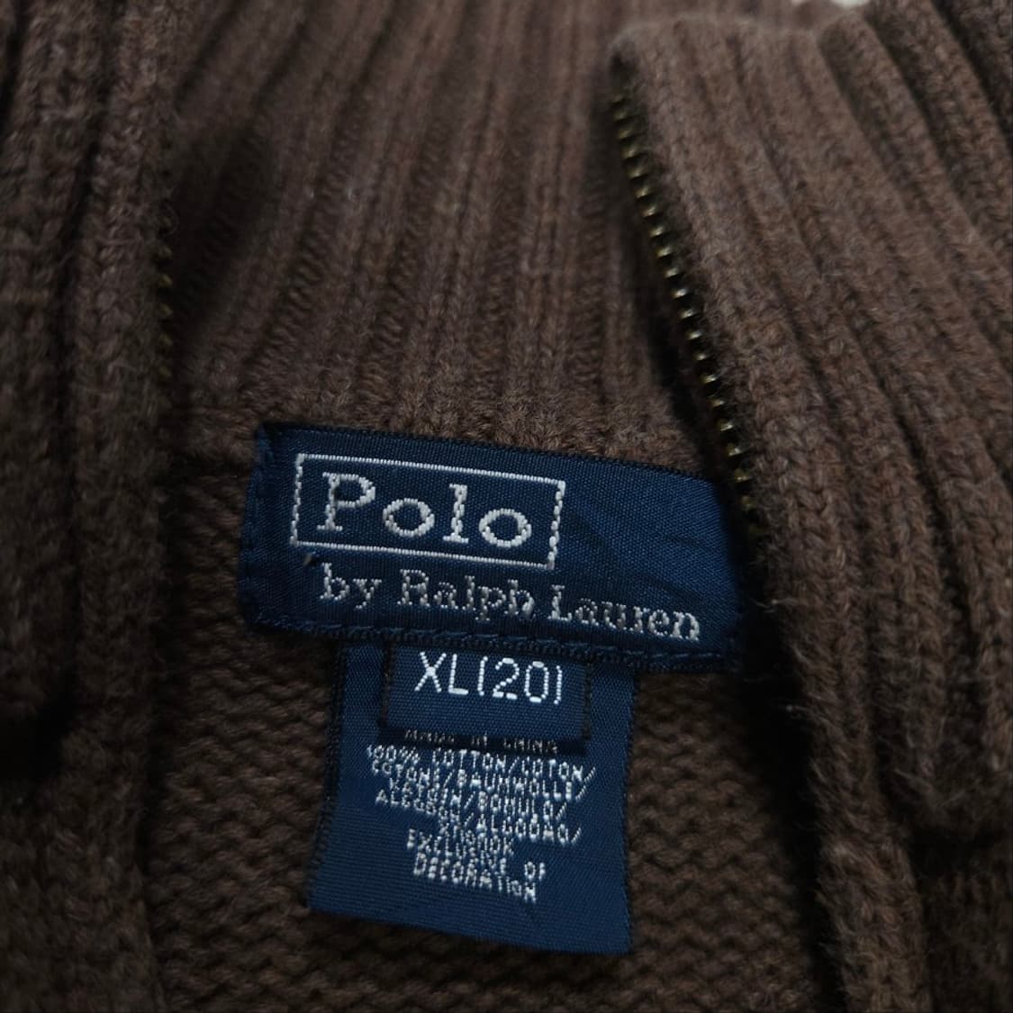 폴로 랄프 로렌 반집업 니트 XL20 상품이미지5