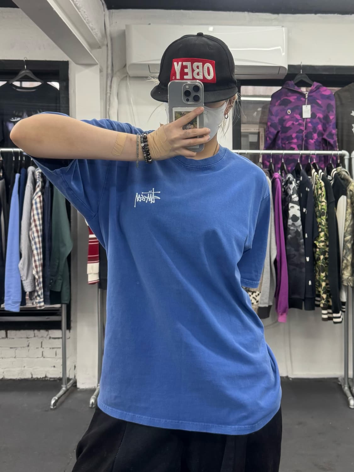 스투시 피그먼트 스탁로고 티셔츠 상품이미지4