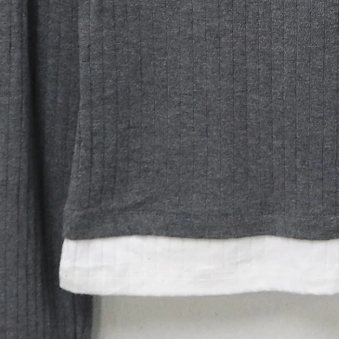 DAZY  딥 브이넥 레이어드 티셔츠 61747 상품이미지4