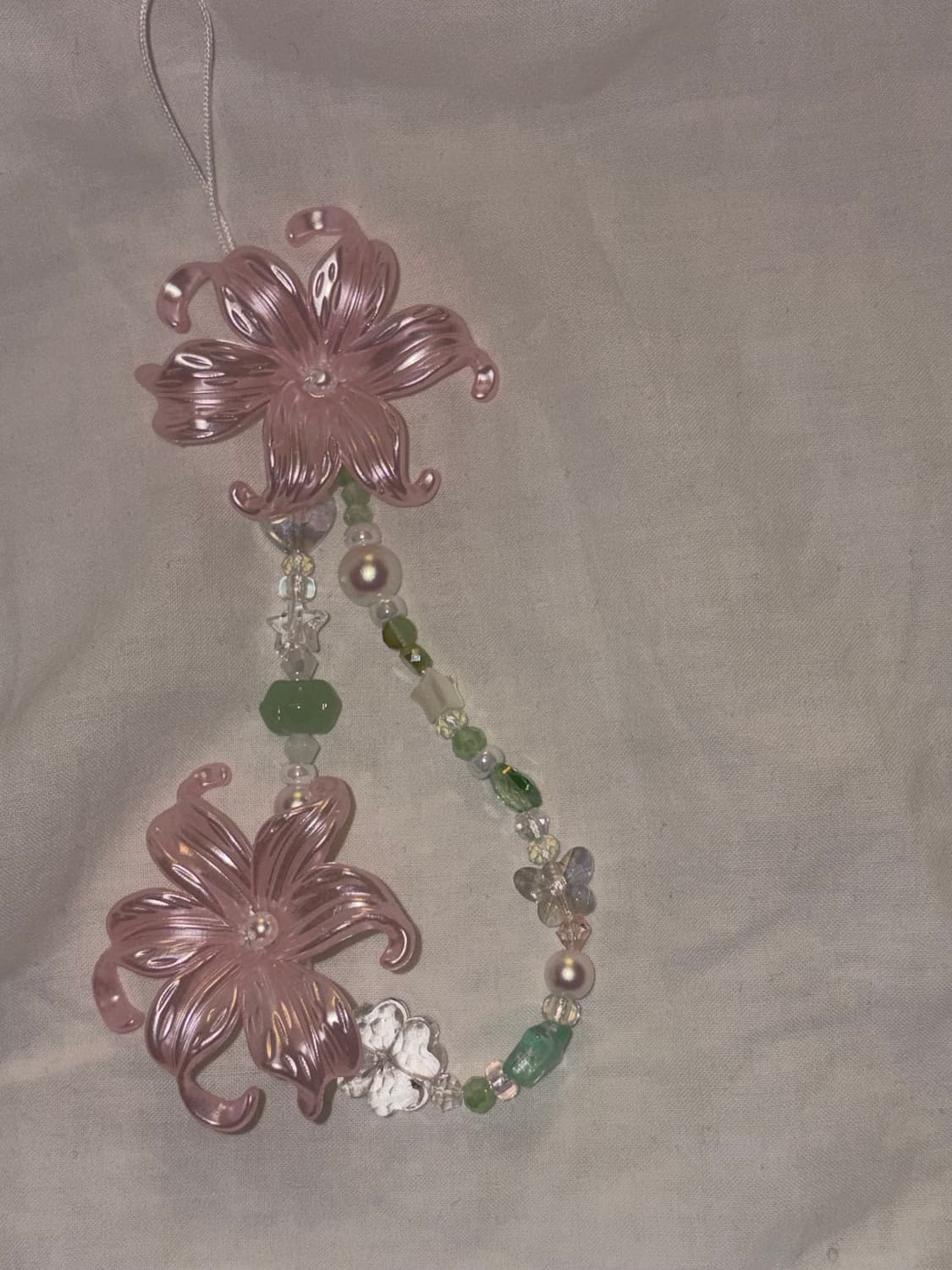 Double Pink lily keyring. handmade 상품이미지7