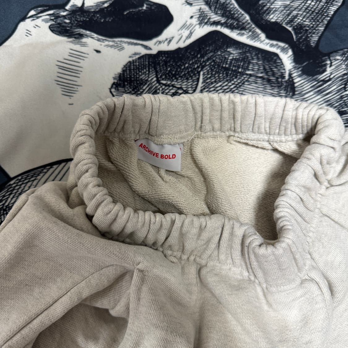 아카이브볼드 조거트레이닝팬츠 오트밀 S사이즈 상품이미지3