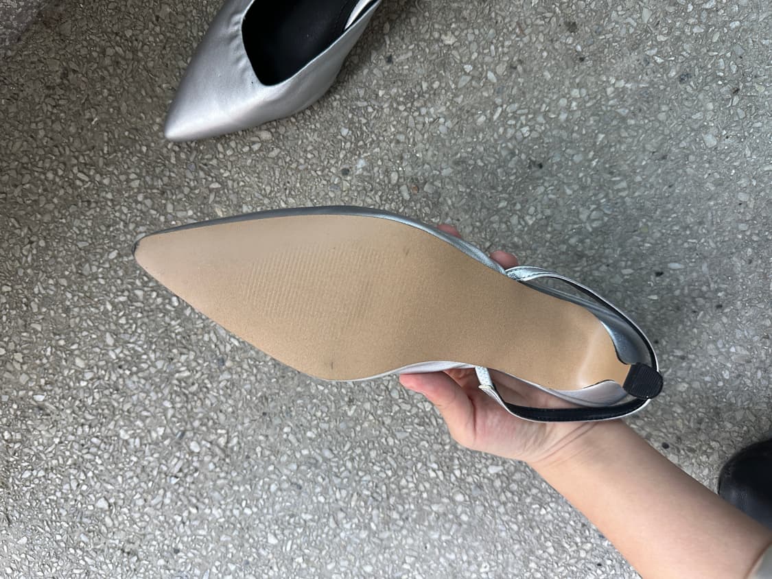 Silver Slingback Heels 상품이미지3