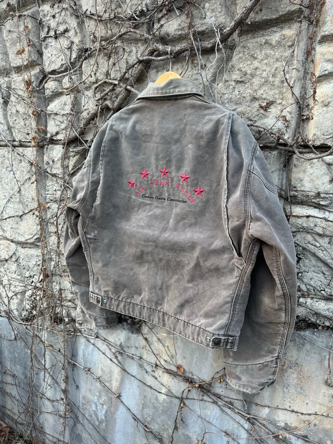 00s 칼하트 빈티지 j97 cht 하드페이딩 디트로이트 워크 자켓 L 상품이미지4