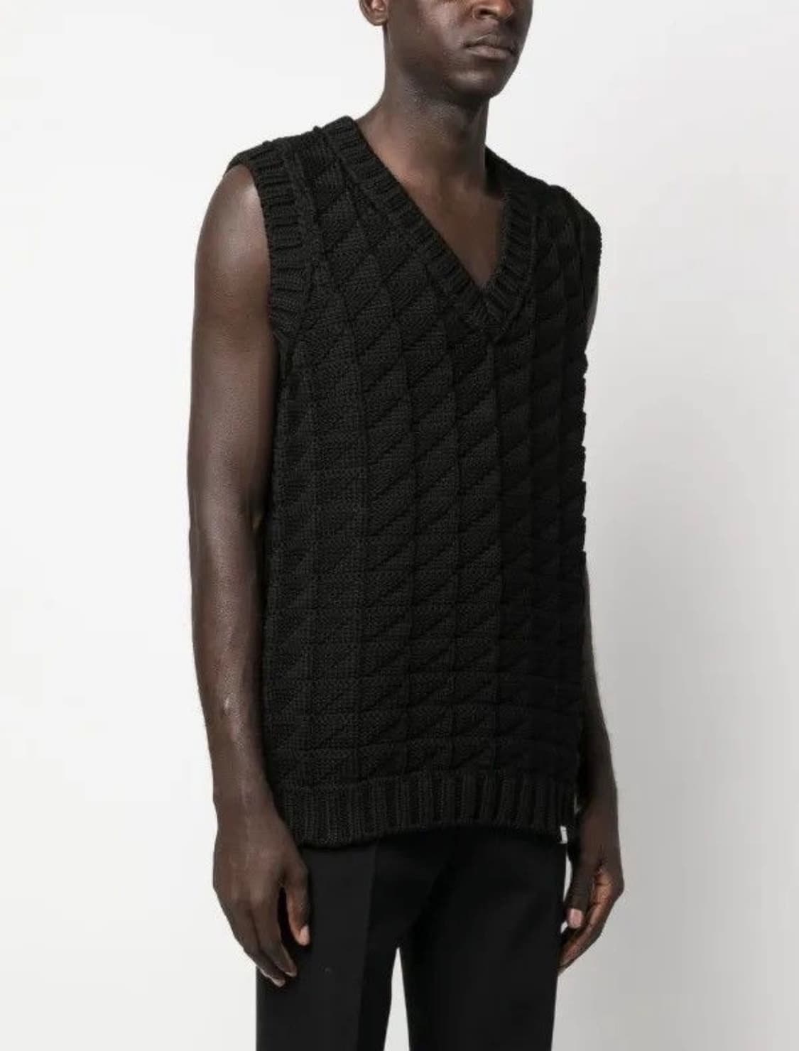 1017 알릭스 9SM 케이블 니트 스웨터 베스트 블랙 ALYX 조끼 상품이미지2