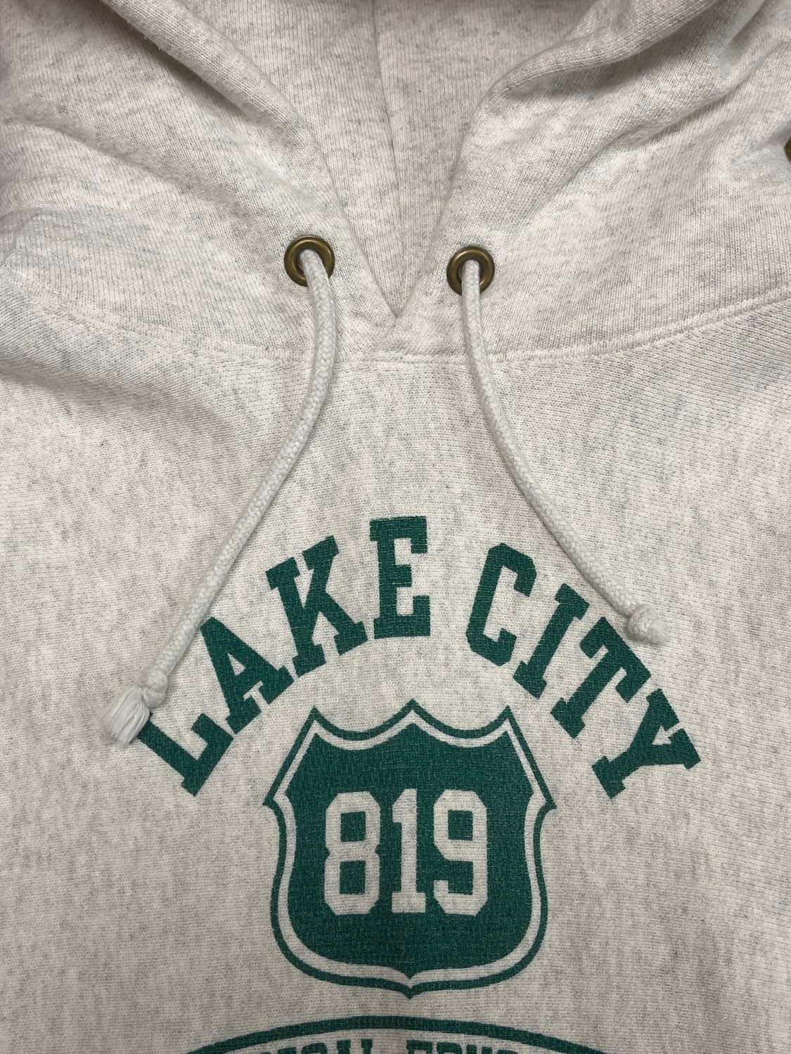 [L] 챔피온 레이크시티 블루택 리버스위브 후드티 오트밀 상품이미지4