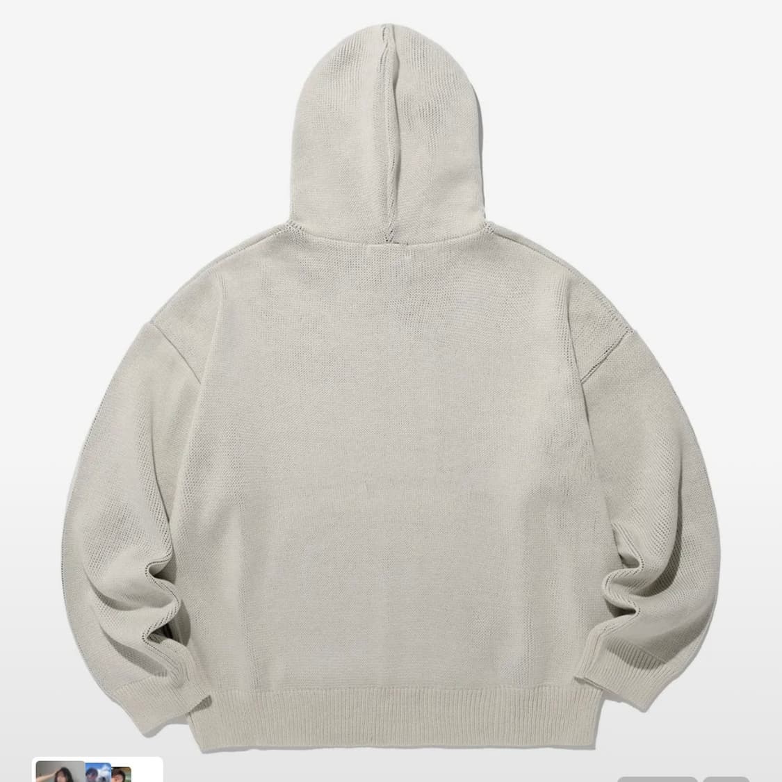 나이스고스트클럽 로고 니트 후디 상품이미지2