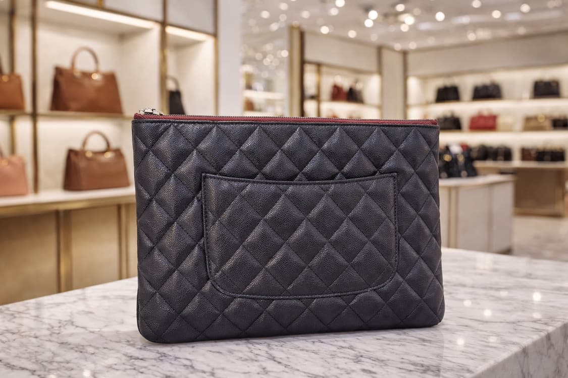 [S급] 샤넬 클래식 캐비어 클러치백 판매합니다!!! 상품이미지2