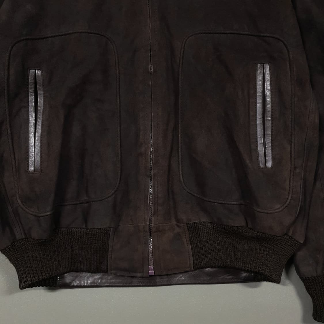 실측 XL) 70's Sears USA 시어스 스웨이드 레더 봄버 자켓 상품이미지6