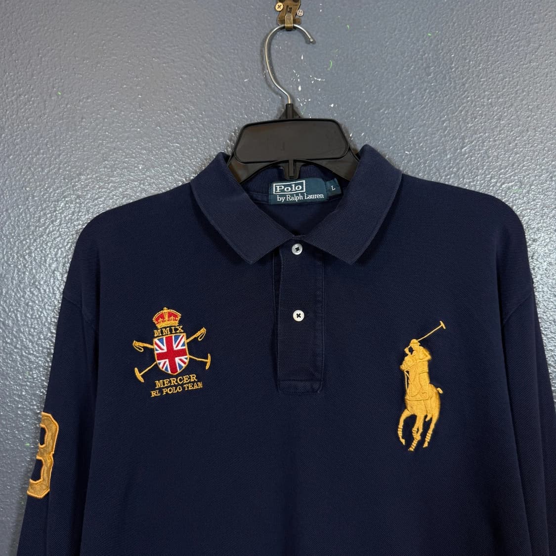 폴로 랄프로렌 골드 빅포니 머서 클럽 럭비 카라티 상품이미지2