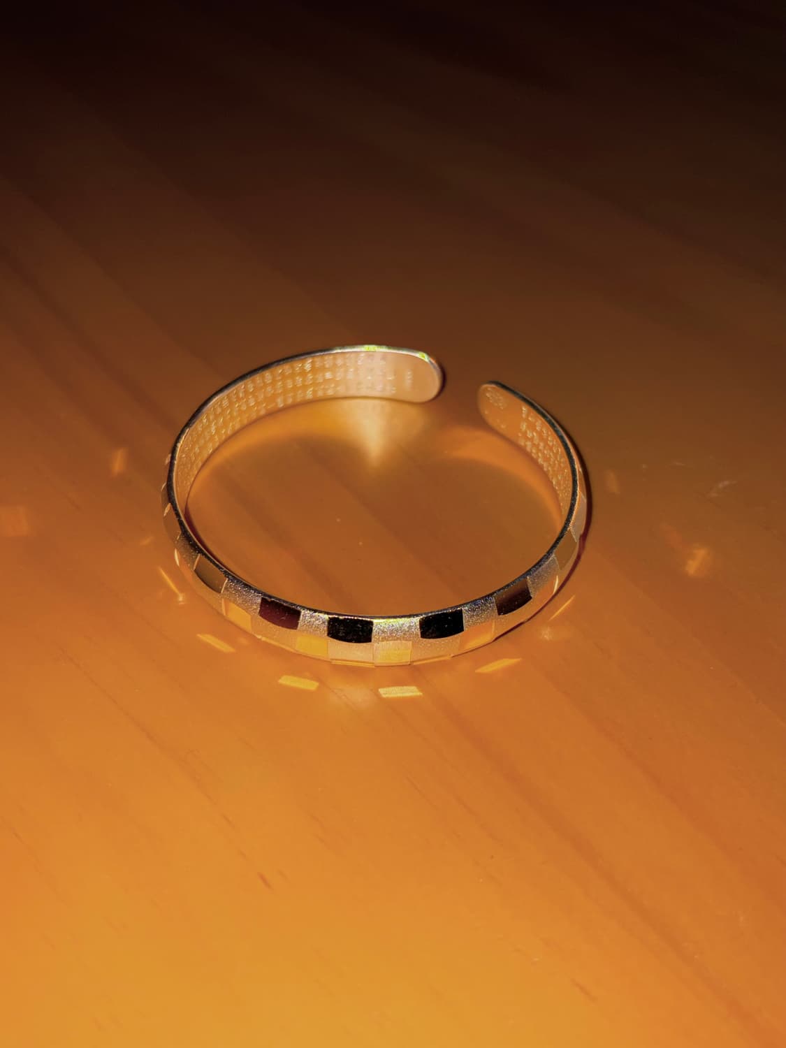 silver checker bangle  상품이미지5