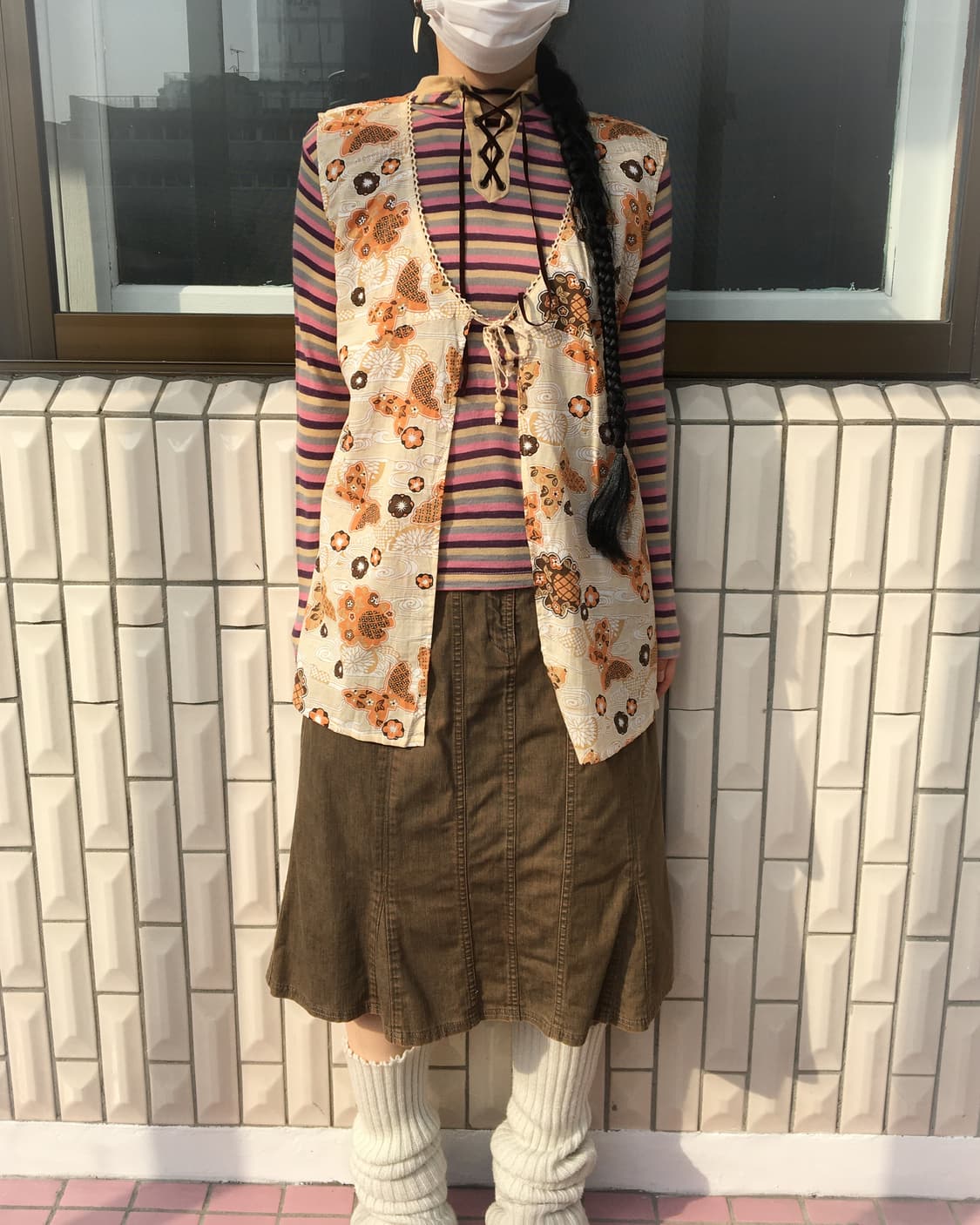 Butterfly pattern sleeveless 상품이미지1