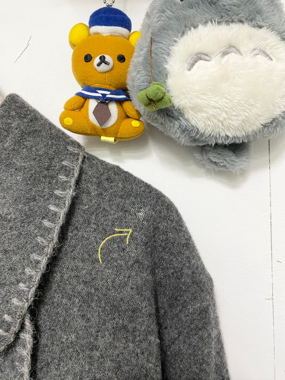 ꒰ঌ 회색 냥이 스티치 코트 세트 ໒꒱ 상품이미지6