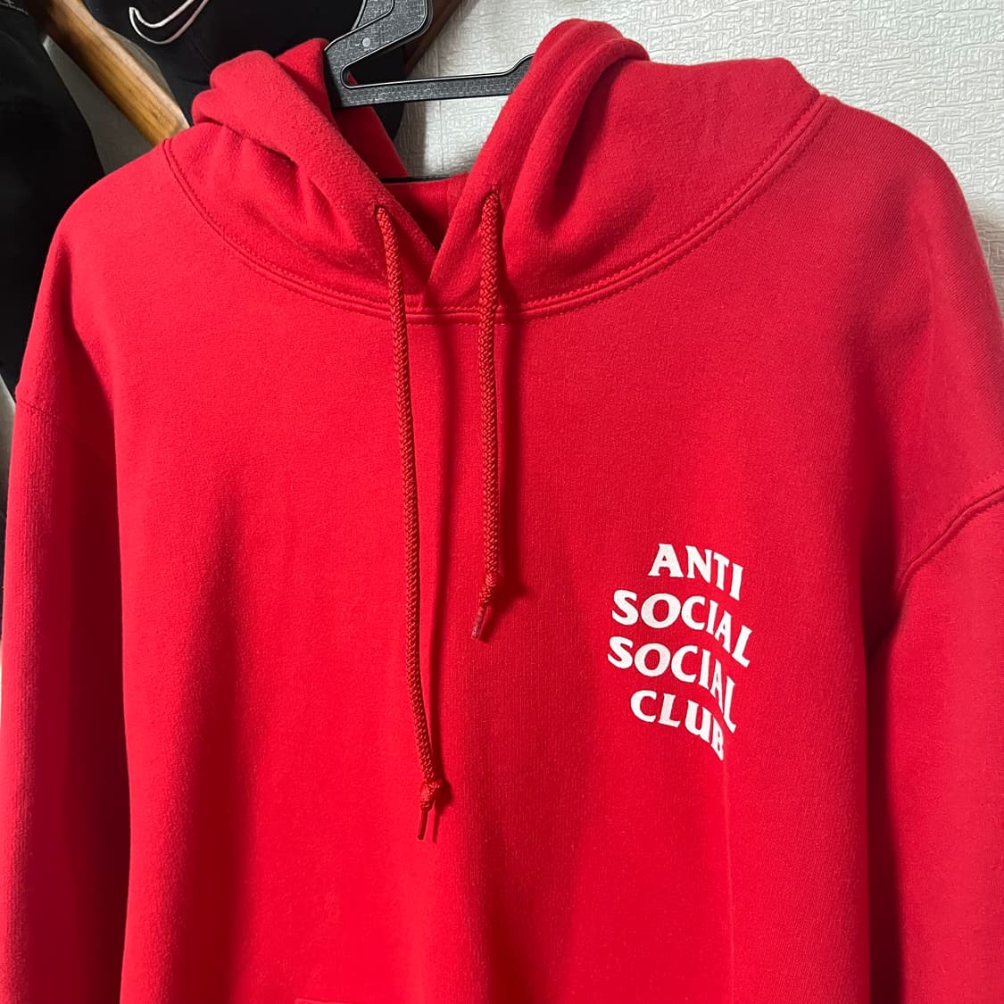 [L] 안티소셜클럽 후드티 레드 상품이미지2