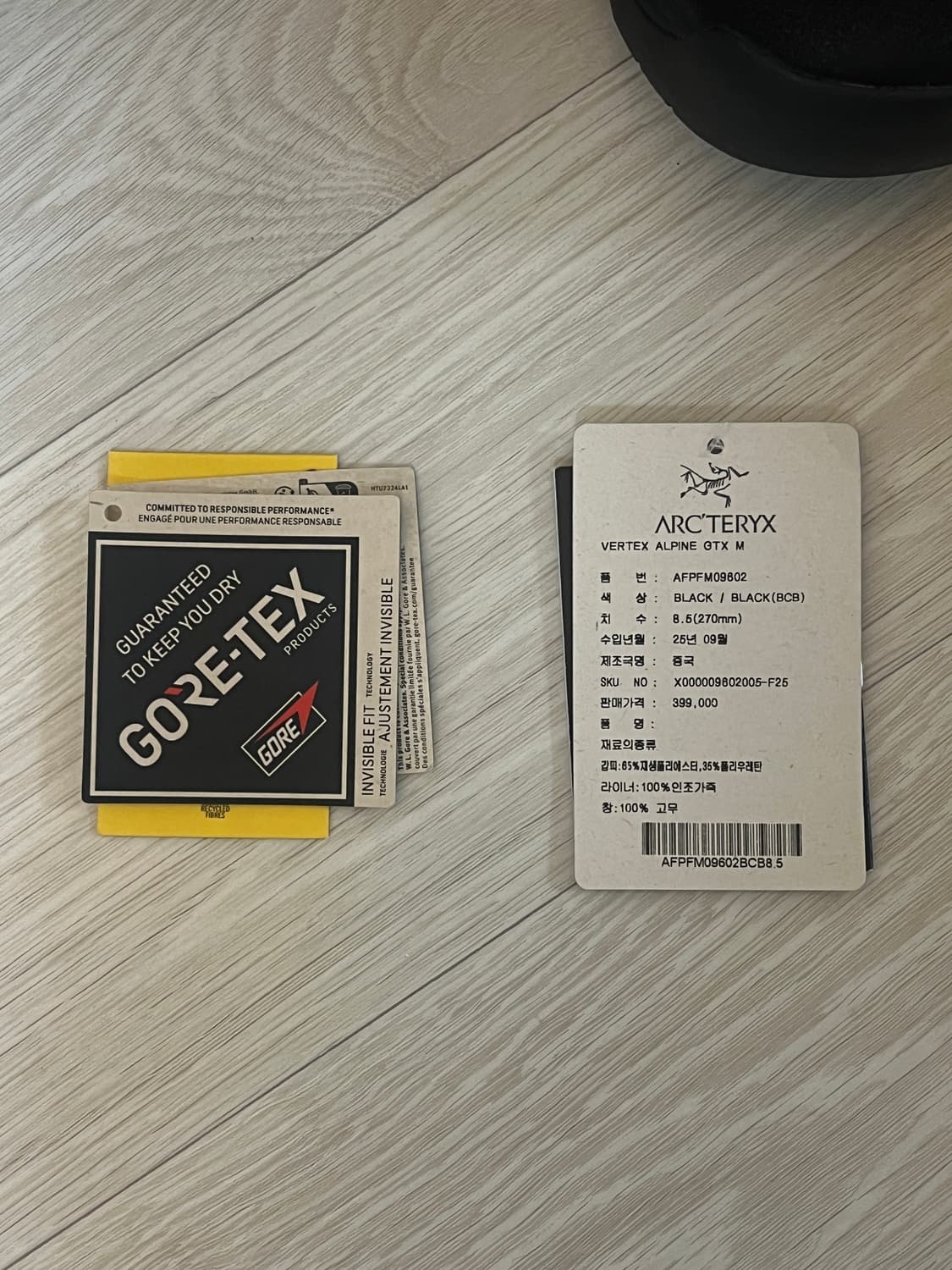 (주우재) 아크테릭스 버텍스 알파인 270 GTX 상품이미지8