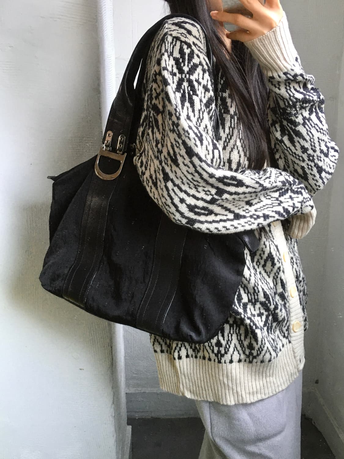 Dior 크리스챤 디올 D링 나일론 토트백  상품이미지2