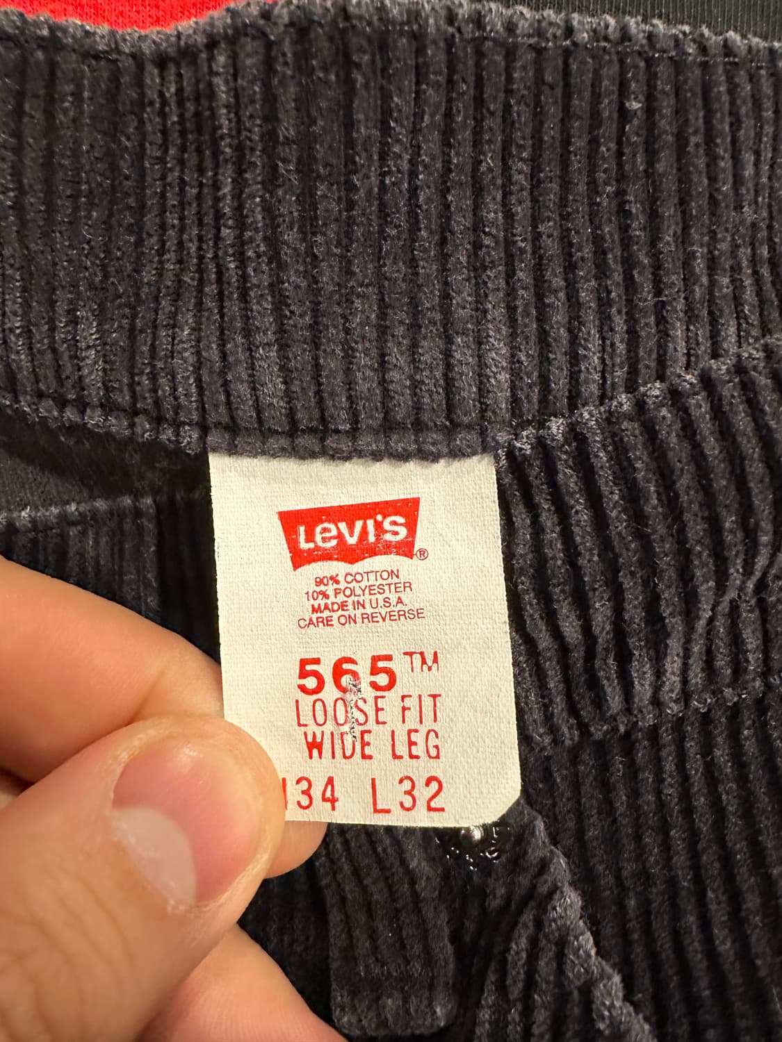 빈티지 90s 리바이스 565 코듀로이 팬츠  상품이미지4