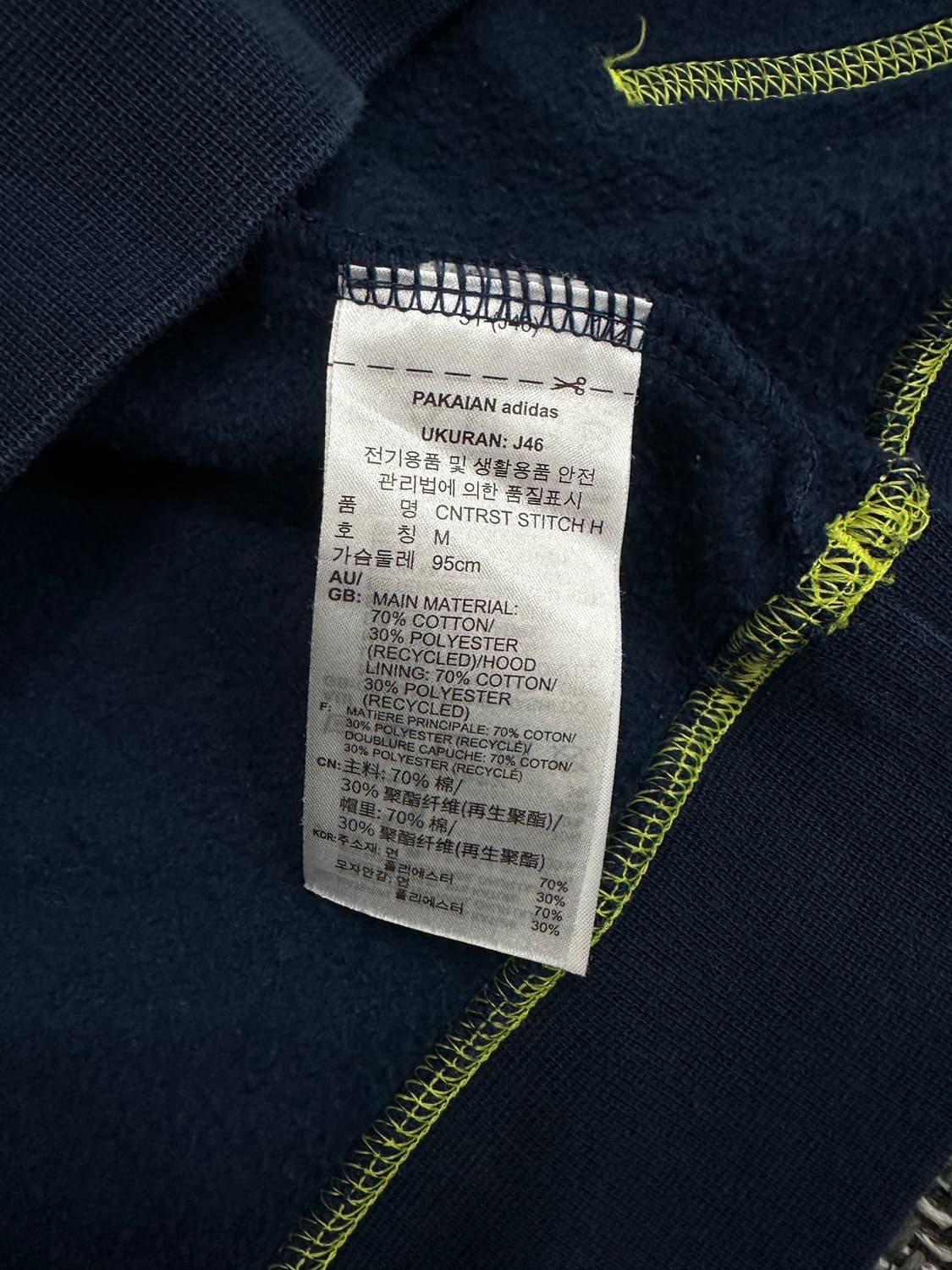 아디다스 후드티 네이비 상품이미지5