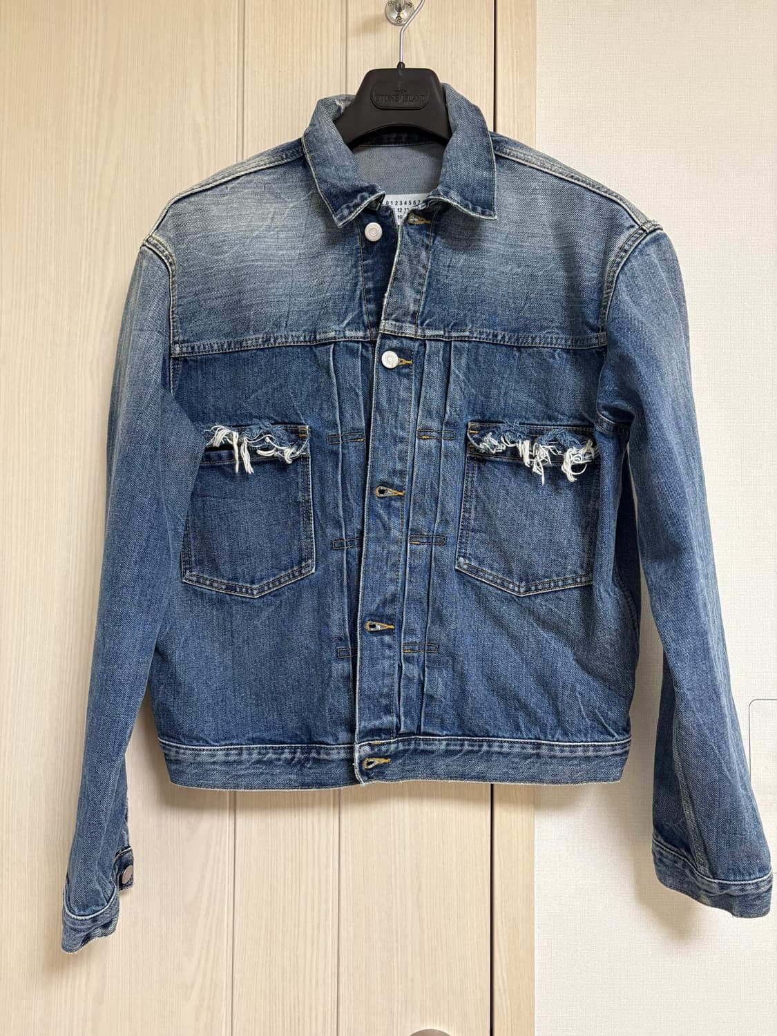 메종마르지엘라 디스트로이드 데님자켓 상품이미지1