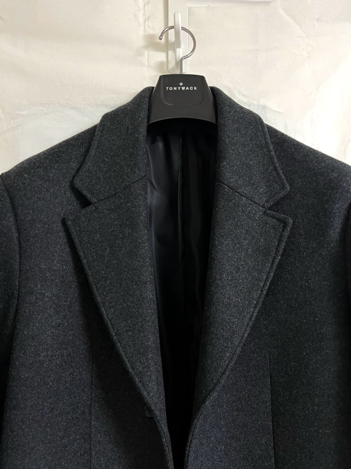 유스 체스터필드 코트 차코르 s 상품이미지2