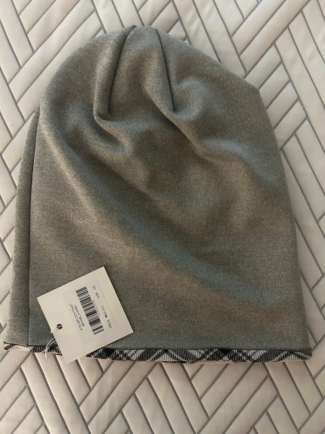 솜속 비니 ATELIER CONTRAST BEANIE_M.GREY 상품이미지3