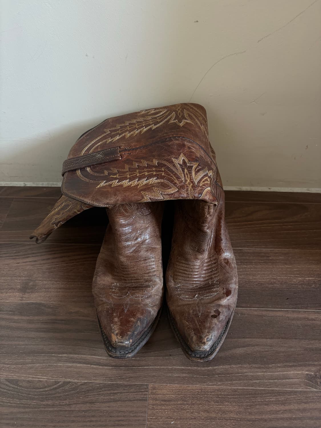 70s 미국 빈티지 웨스턴 수제 부츠 250-260  상품이미지2