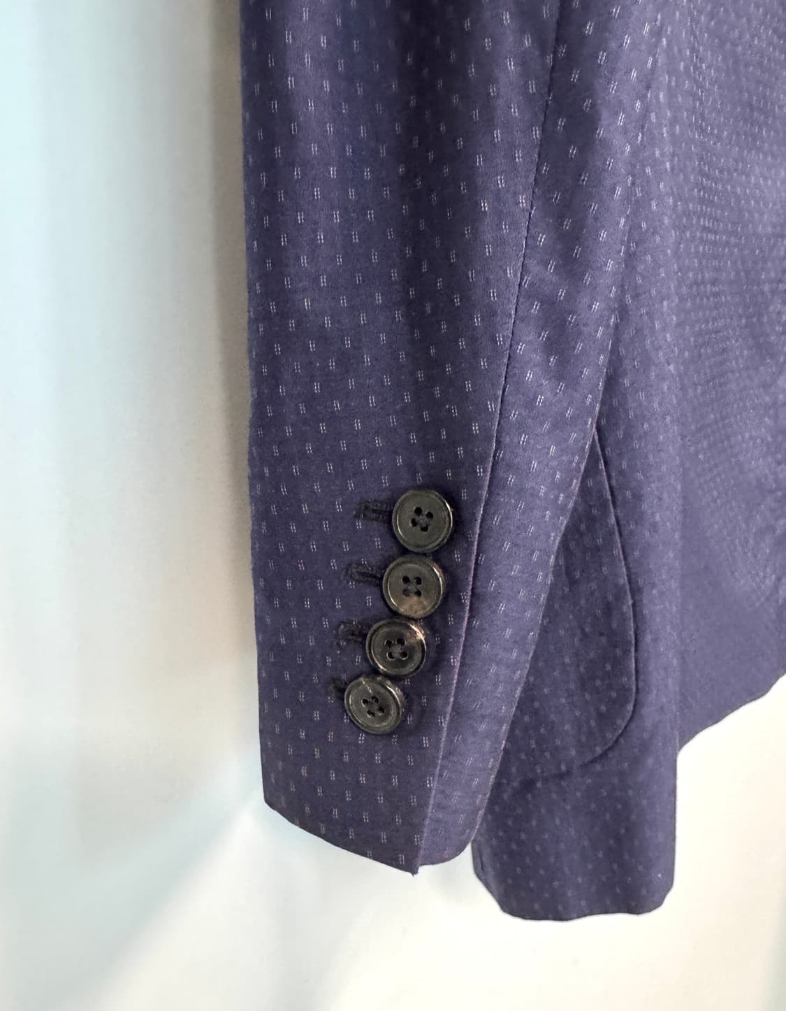 Dries Van Noten 드리스 반 노튼 코튼 실크 네이비 자켓 52 상품이미지4