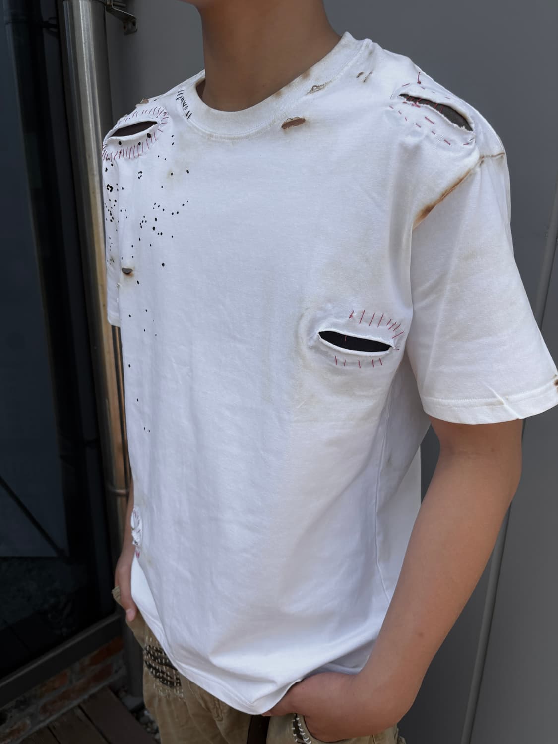 [HAND MADE] Scar Tissue Distressed Tee 상품이미지8