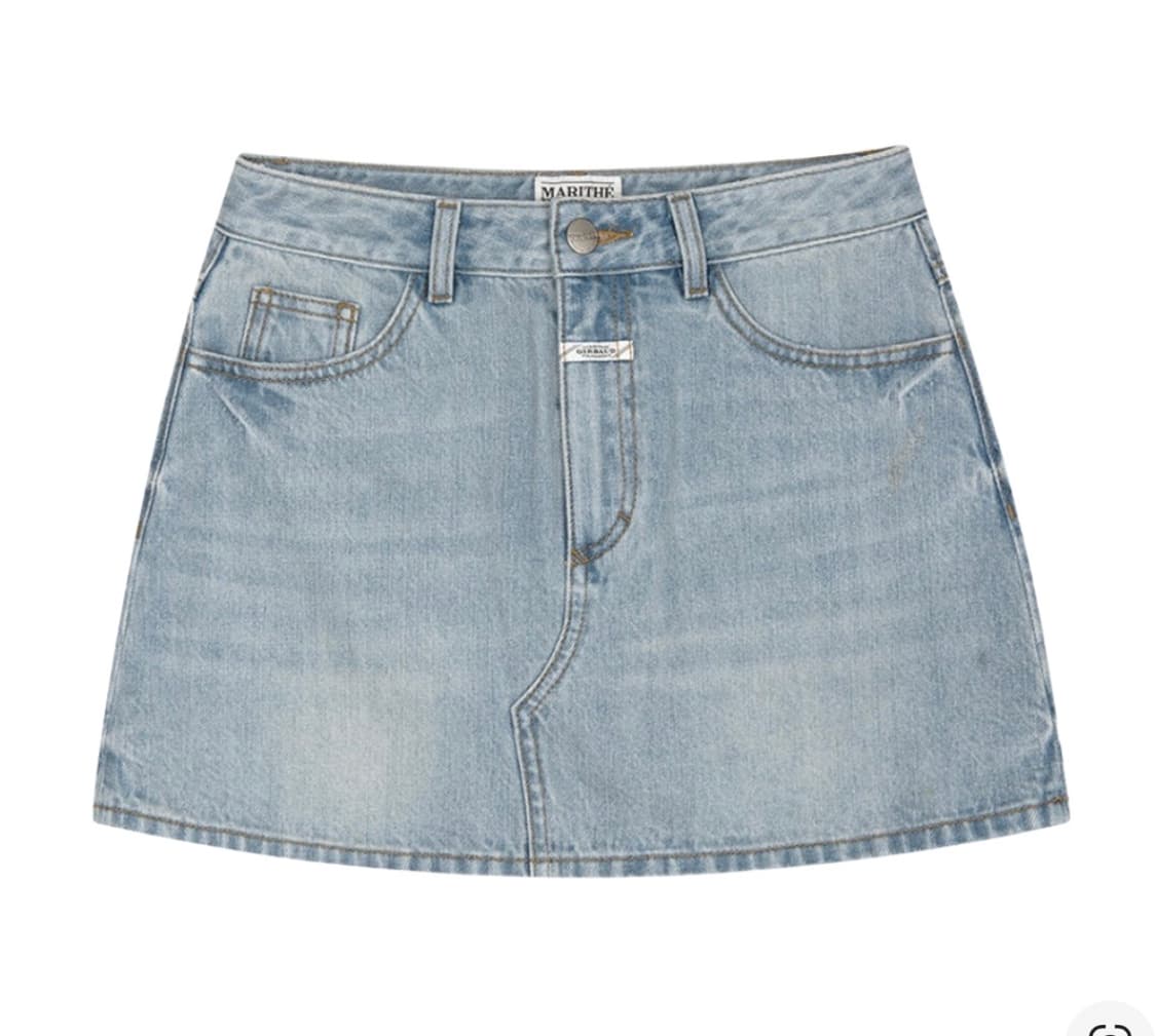 w denim mini skirt 로우라이즈 스커트 상품이미지2