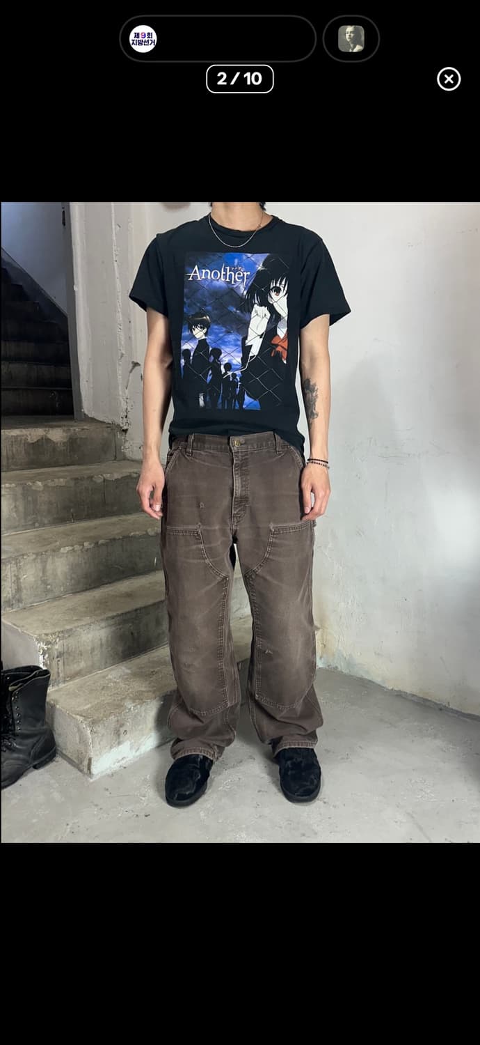 OG 칼하트 B136 DKB 칼하트 더블니 다크브라운 상품이미지2