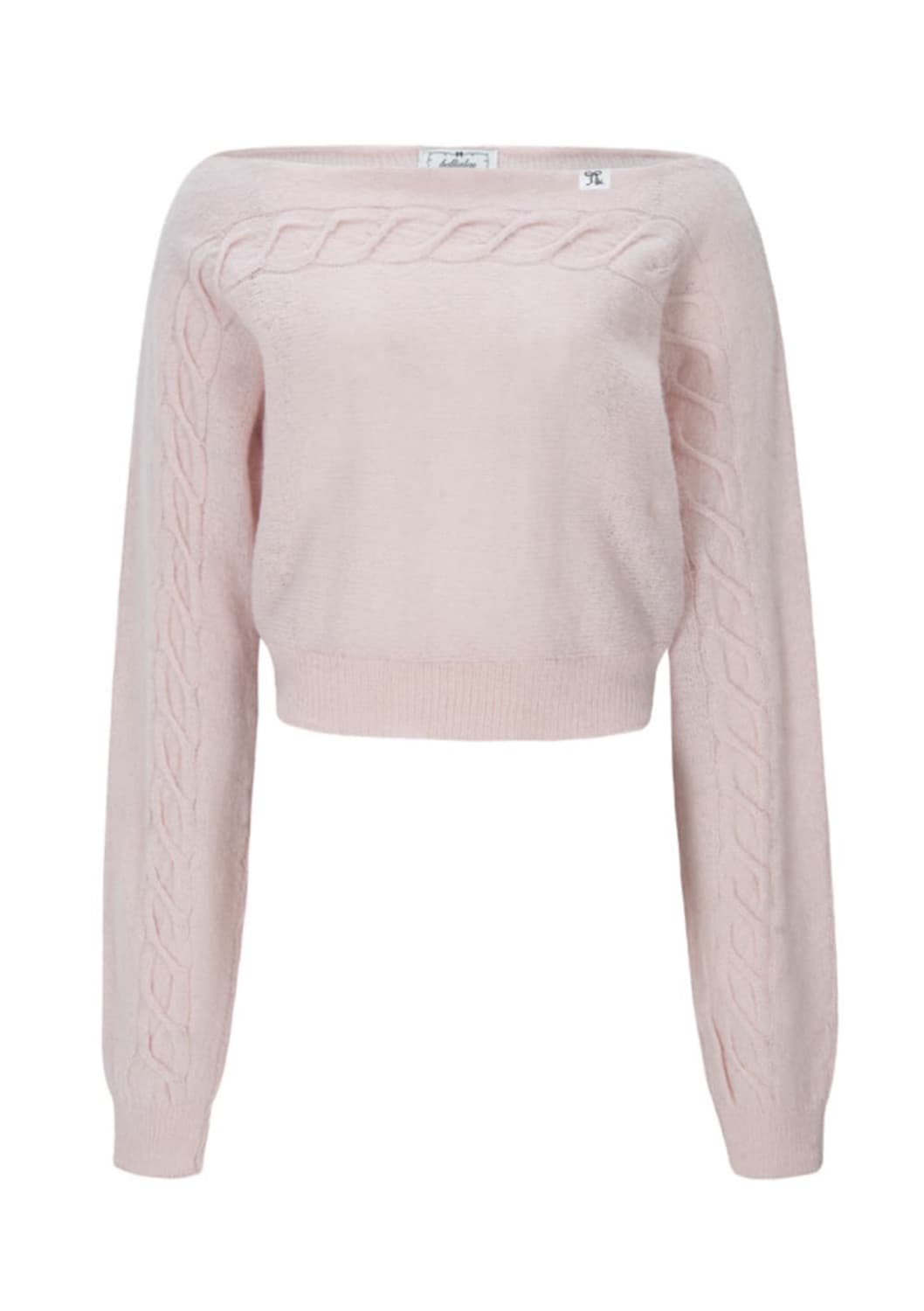 벨리아르 트위스트 보트넥 케이블 니트 상품이미지1