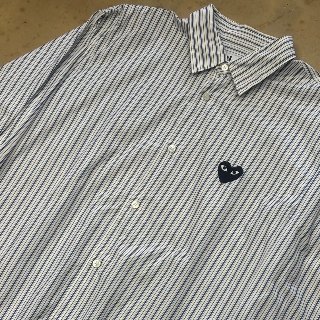 🫶🏻 꼼데가르송 Stripe 블랙 와펜 셔츠 🫶🏻 상품이미지2