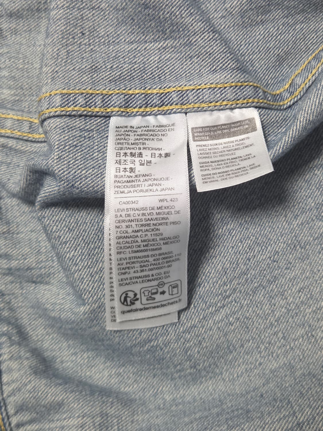 LVC 506xx 타입1 데님자켓 ALL DRAINED 상품이미지4