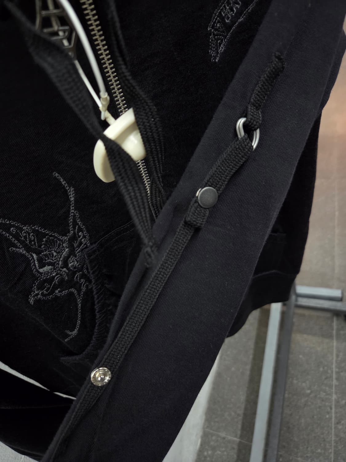 DIESEL 디젤 블랙 펑크 오리엔탈 하이넥집업💯 상품이미지7