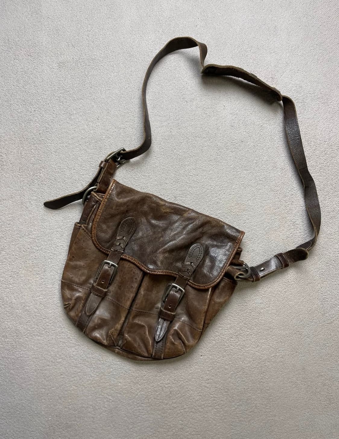 빈티지 폴로 랄프로렌 가죽 레더 크로스백 메신저백 상품이미지1