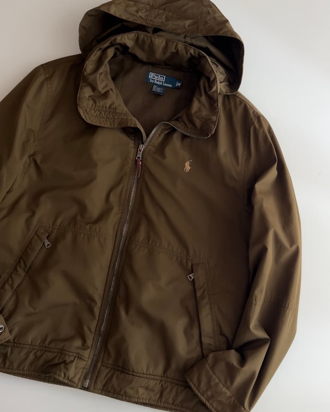 폴로 랄프로렌 카키 브라운 기모 블루종 자켓 M 상품이미지2