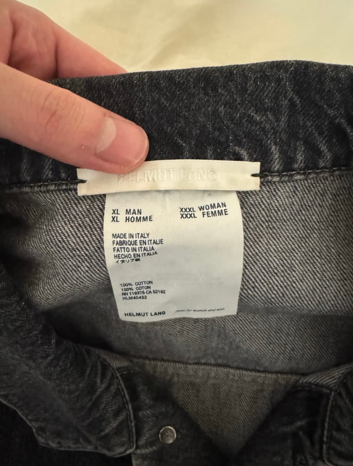 HELMUT LANG 헬무트랭 트러커자켓 (XL) 상품이미지4
