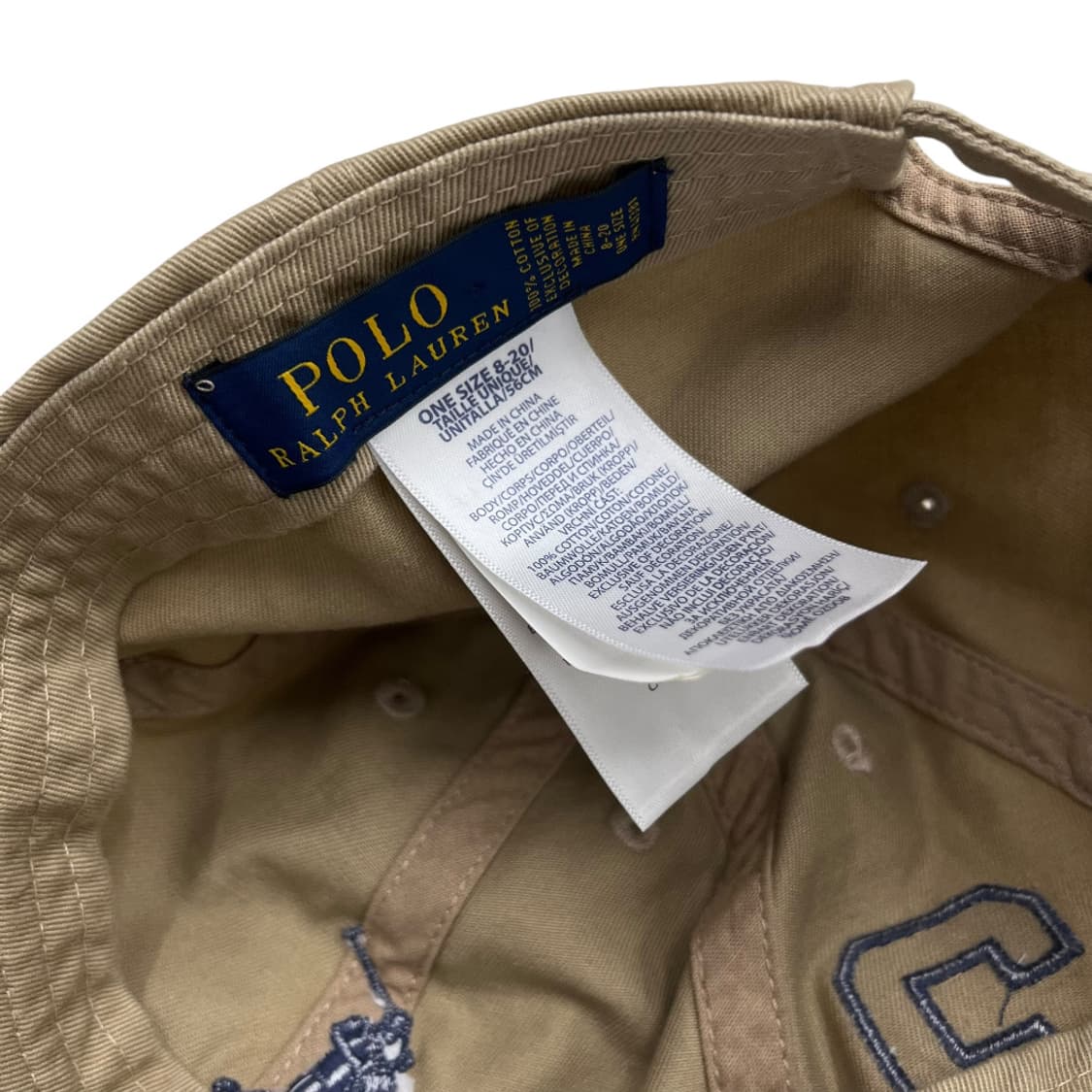 폴로 랄프로렌 네이비 빅포니 베이지 볼캡 상품이미지9