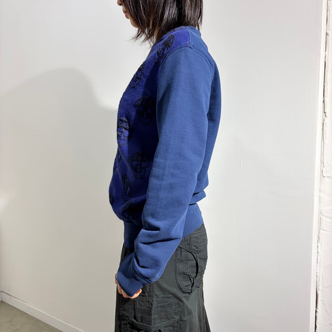 알렉산더 맥퀸 11주년 아키이브 해골 자카드 맨투맨 상품이미지4