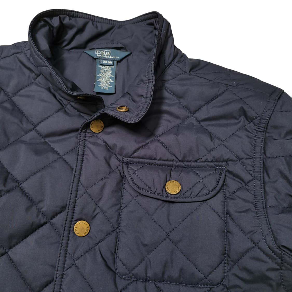 폴로랄프로렌 퀄팅 패디드 자켓 네이비 상품이미지3