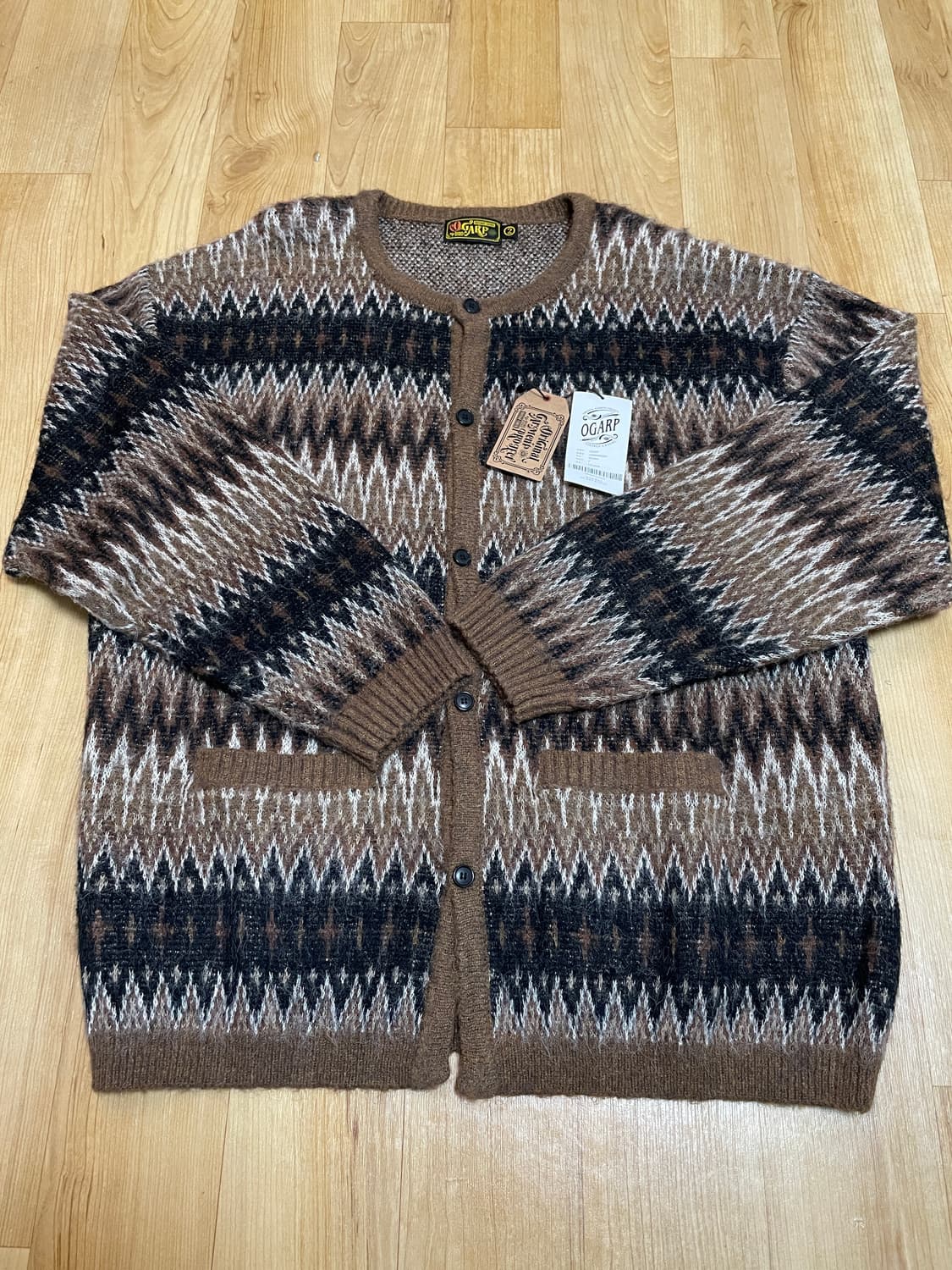 오가프 나바호 모헤어 자카드 가디건 2사이즈 택만 제거한 새상품 상품이미지8