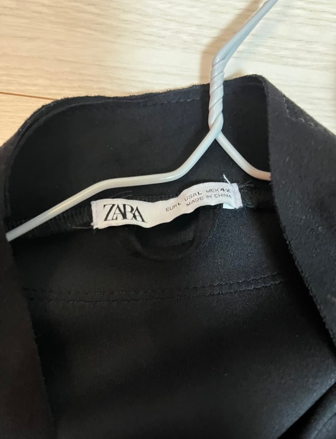 자라 스웨이드 블랙 오픈형 자켓 L 상품이미지2