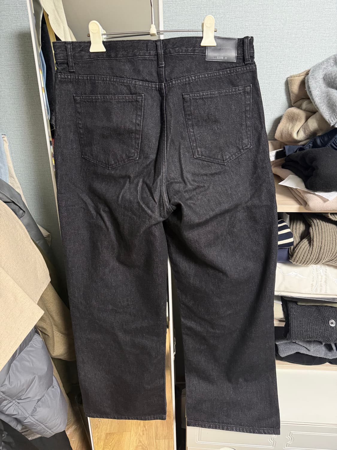 브랜디드 51036 와이드블랙진 34 Extra Wide Straight 상품이미지3