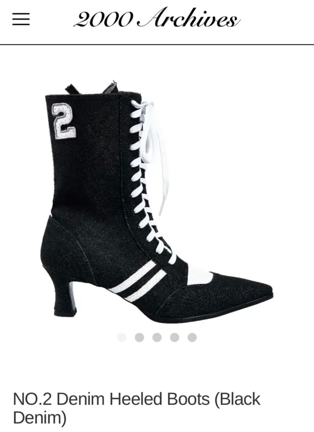 2000아카이브스 데님 힐 250 상품이미지1