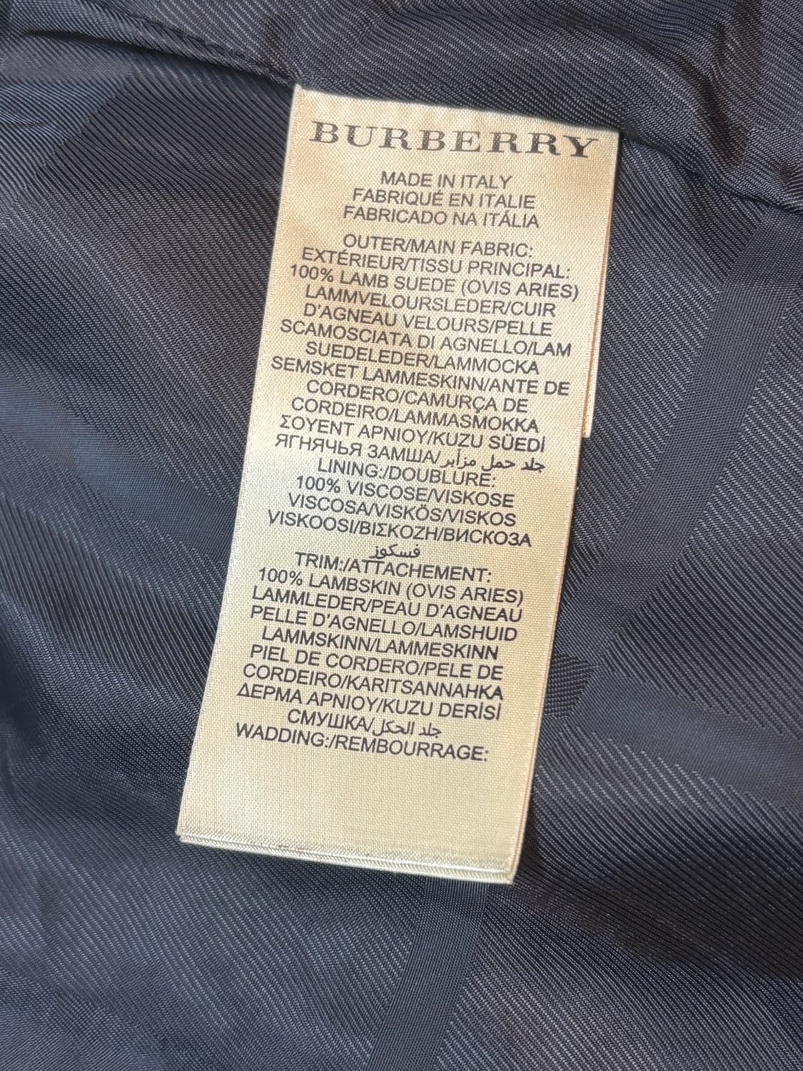 버버리 런던 램 스웨이드 자켓 상품이미지10