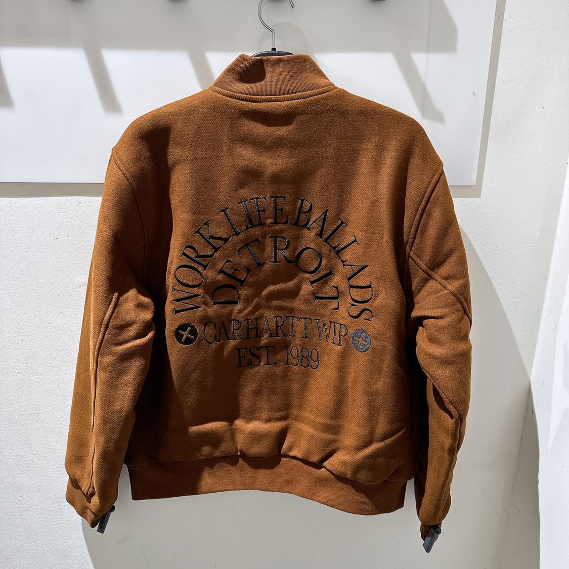 (정품/새상품) CARHARTT 칼하트 남성 브라운 워크 바시티 봄버 상품이미지3