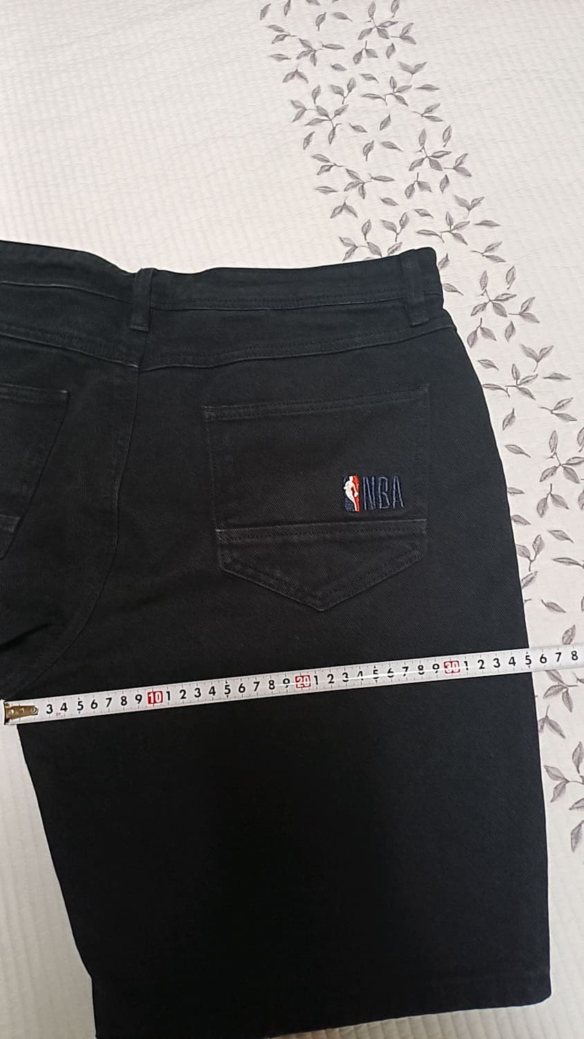 NBA 블랙데님반바지 34인치 기장52 상품이미지6