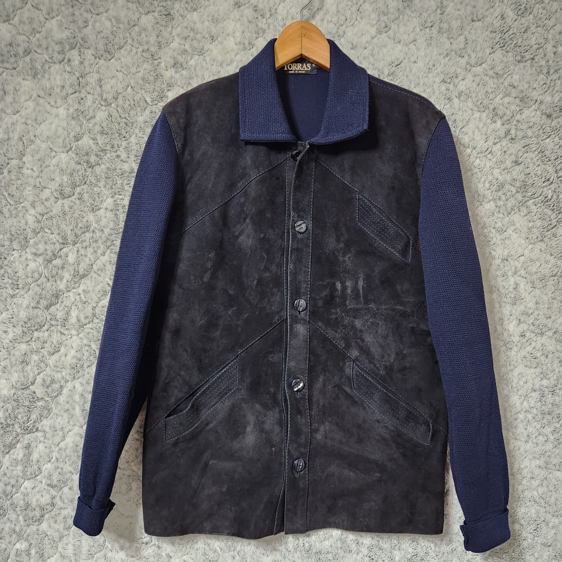 H963 [42] TORRAS Made in Spain 레더 니트 상품이미지1