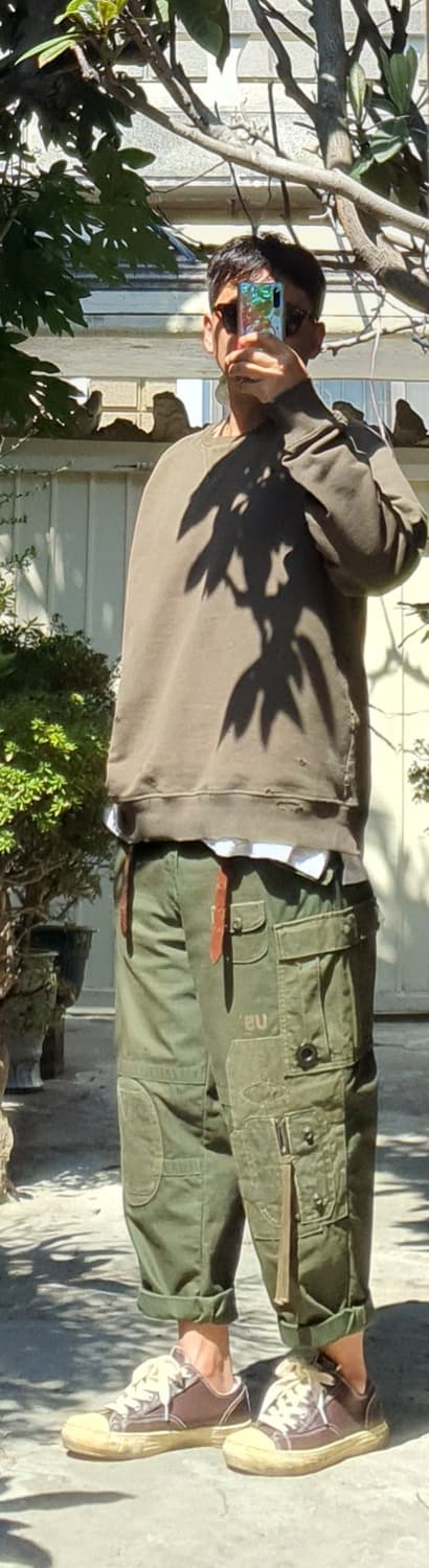 나이젤카본 맨투맨 스웻 빈티지 커스텀[하드워싱/썬페이딩/디스트로이드] 상품이미지10