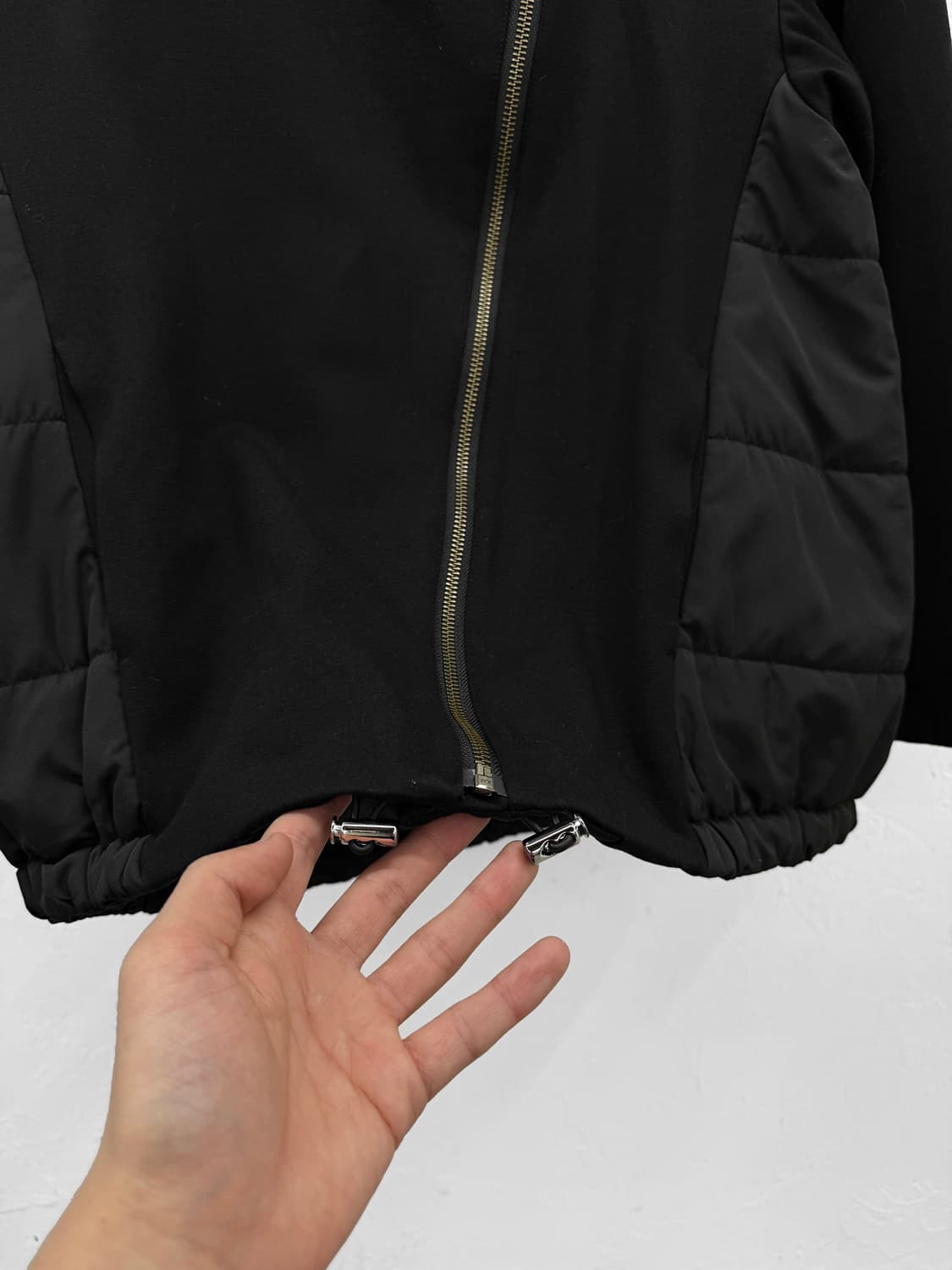 zelal sports 사선 집업 패디드 자켓 상품이미지2