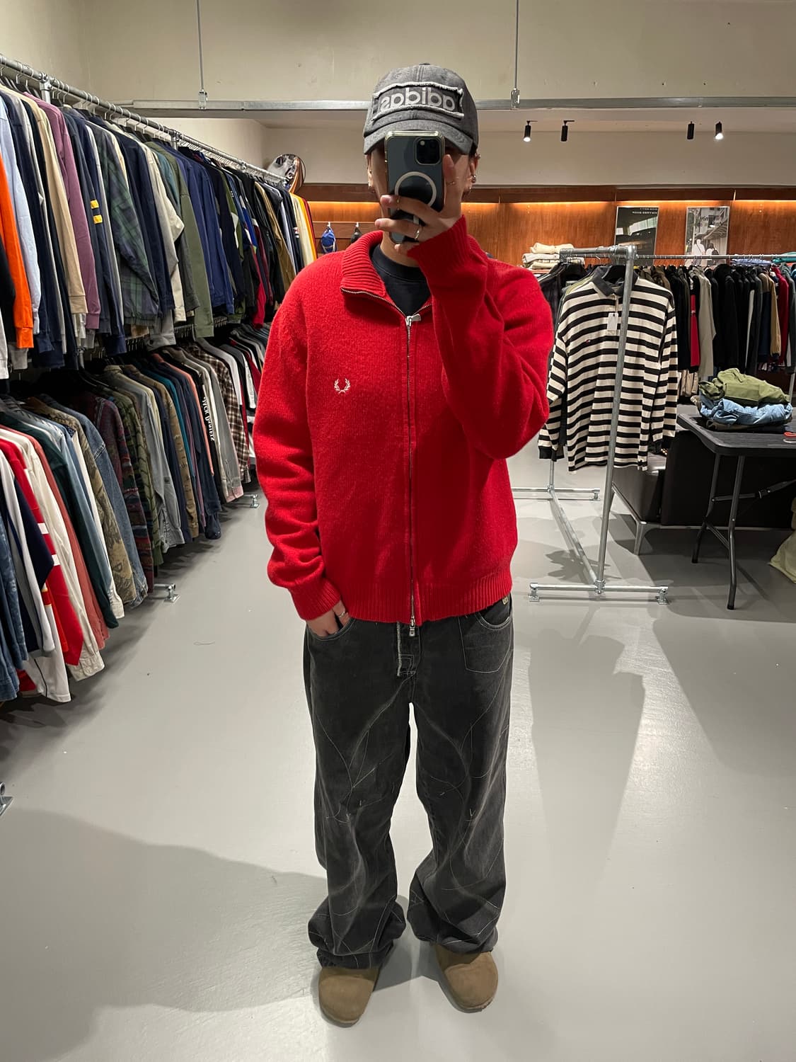 프레드페리 투웨이 니트 집업   상품이미지4